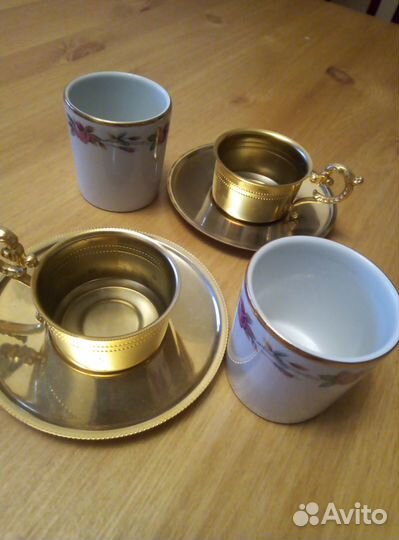 Чашка с блюдцем кофейная гдр