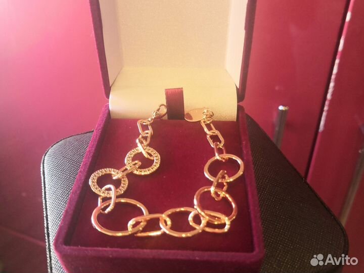 Летний золотой браслет RG585