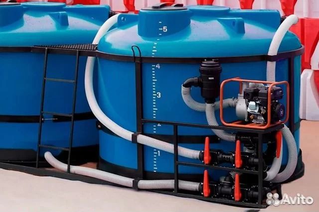 Емкости из полиэтилена В обрешетке