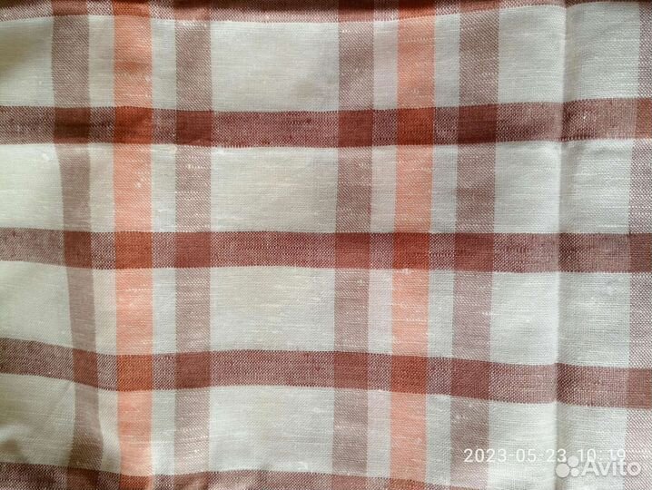Скатерть льняная новая СССР с сафетками