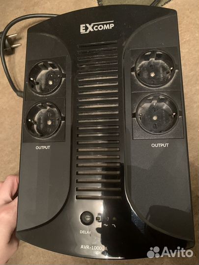Стабилизатор напряжения EXcomp AVR-1000VA