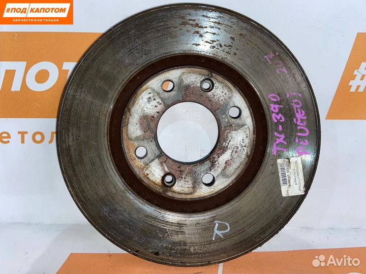 Диск тормозной передний Peugeot 207 рест. 2011