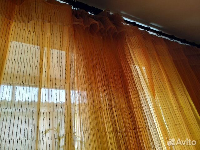 Солнечные двойные шторы с гардиной 3.2м б/у 2.7х 8