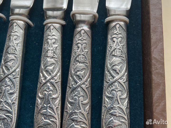 Набор вилки/ ножи, мельхиор, новый