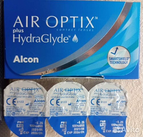 Линзы контактные мягкие AIR optix -5.25