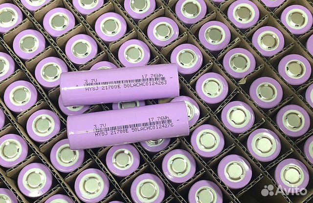 Аккумулятор 21700, 4800 mah, Tesla, 5000mah