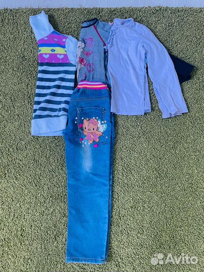 Тёплые вещи на девочку 2,3,4 года пакетом