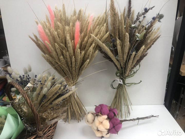 Букет из сухоцветов и штучно