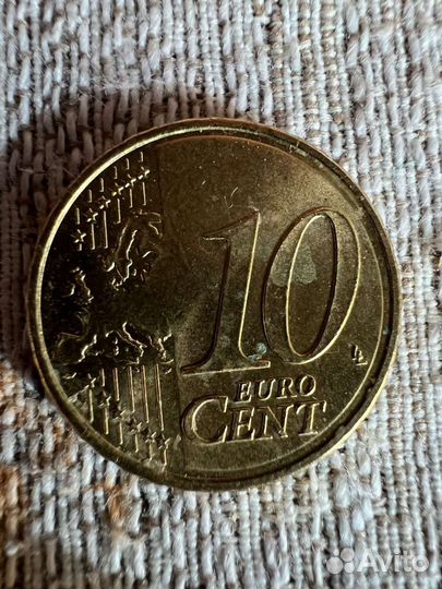 Монеты 10 евроцентов Испания