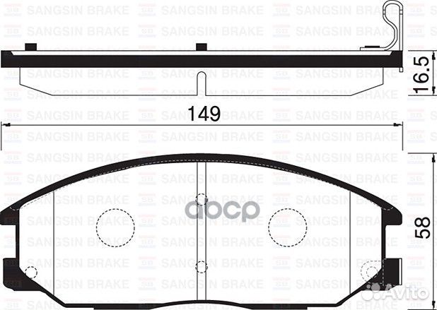 SP1171SNS 4813008250 колодки дисковые п Ssan