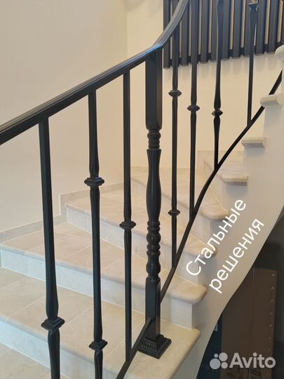 Кованые перила из балясин