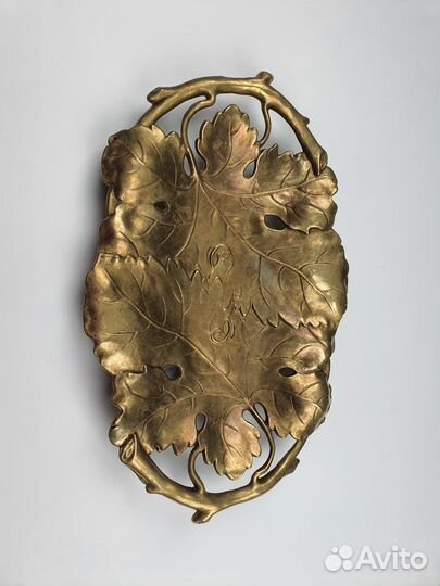 Блюдо, фруктовница, бронза, Виноградная лоза