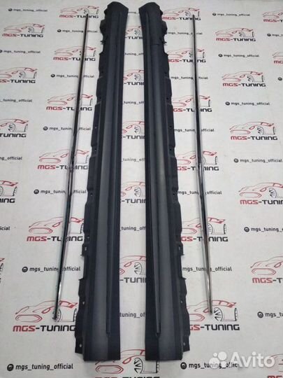 Пороги на Mercedes Benz s-class amg стиль long 222