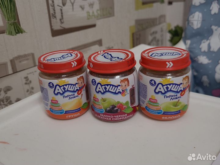 Фруктовое пюре агуша