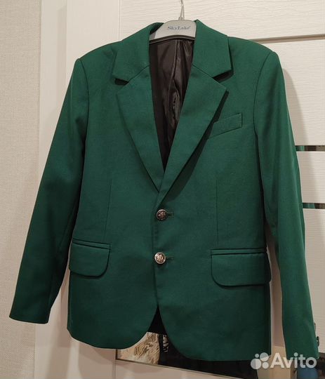 Зелёный школьный пиджак 122