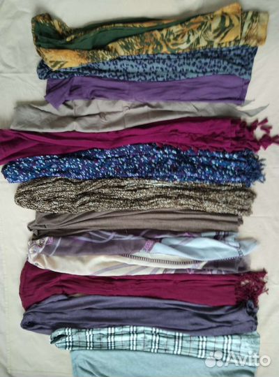 Палантины шарфы снуды б/у пакетом