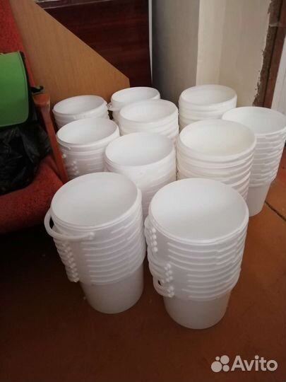 Ведра пластиковые. Круглые