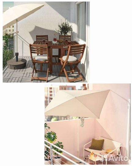 Зонт садовый IKEA для сада, балкона Tveto, Samso