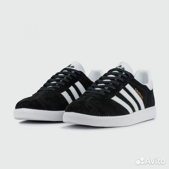 Кроссовки Adidas Gazelle Black White virt