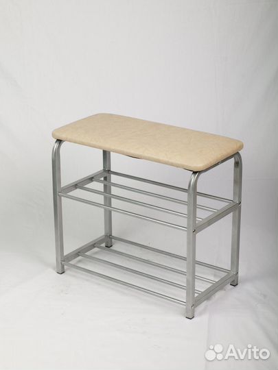 Обувница банкетка бежевая