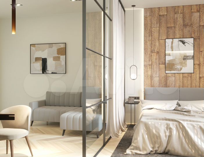 Гостиница, 21.6 м²