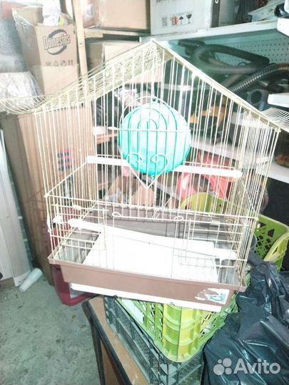 Клетка для хомяка и попугая