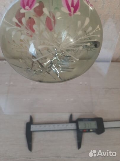 Шар елочный СССР большой, диаметр 9см