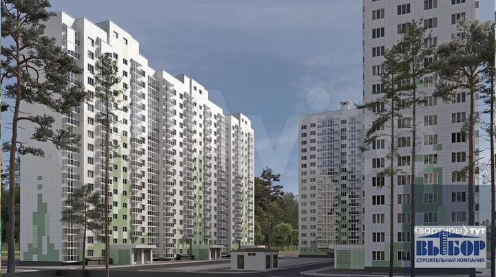 Квартира-студия, 28,7 м², 16/17 эт.