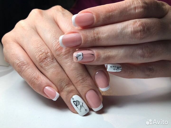 Маникюр, гель лак, наращивание гелем и полигелем