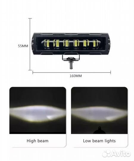 Мощные LED универсальные противотуманные фары