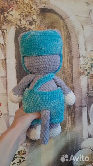 Вязаные игрушки кот