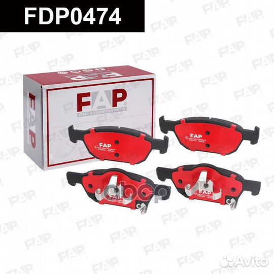 Тормозные колодки дисковые FDP0474 FDP0474 FAP