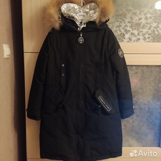 Парка зимняя для девочки 140
