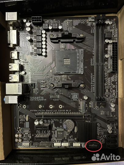 Материнская плата Gigabyte GA-A320M-H