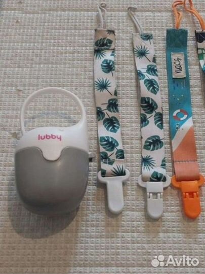 Контейнер для пустышек + клипсы для пустышек