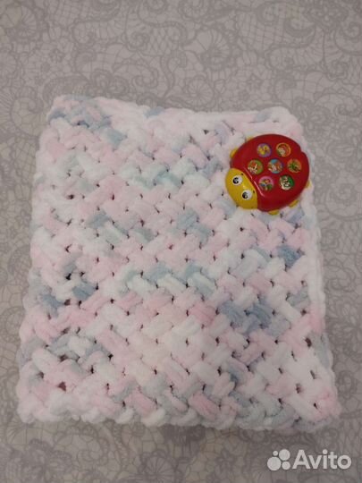 Плед детский плюшевый