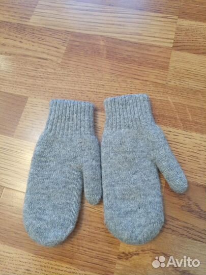 Варежки, верблюжья шерсть, новые