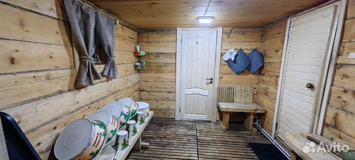 Баня на дровах с чаном