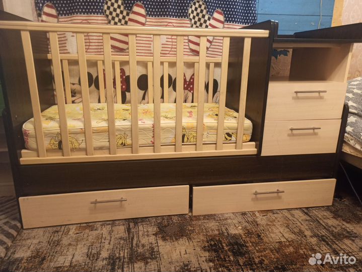 Детская кроватка трансформер