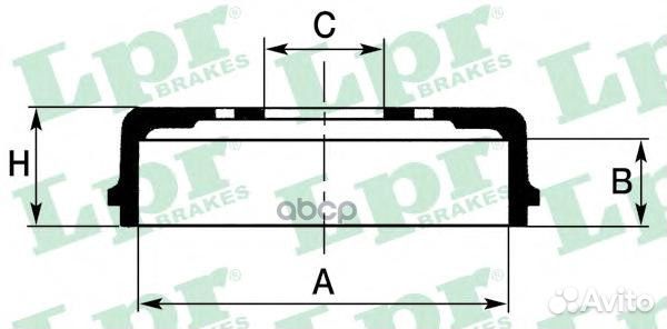 Барабан торм. primera 1.6 96- 7D0312 Lpr