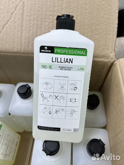 Жидкое мыло без запаха Lillian 1л экономичное