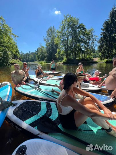 Sup борд по реке 