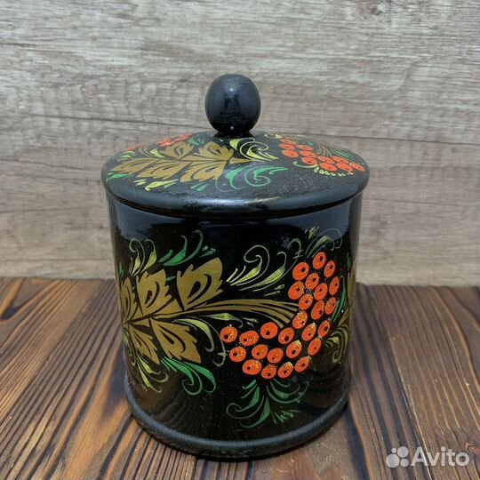 Кадочки Хохломская Роспись Сделано В СССР Ретро