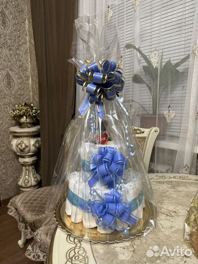 Торт из памперсов на выпеску