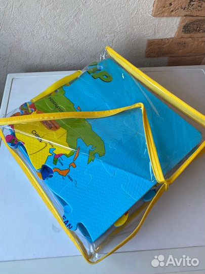 Мягкий Коврик-Пазл новый год