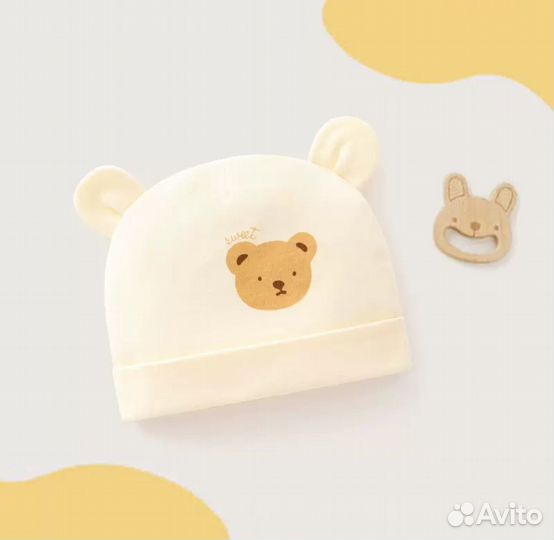 Шапочка для новорожденного 1-3 месяца