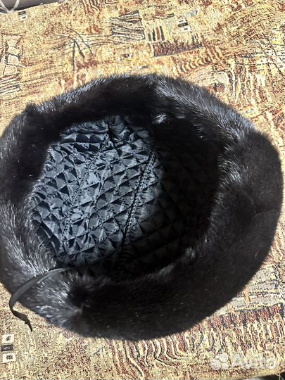 Норковая шапка мужская 58