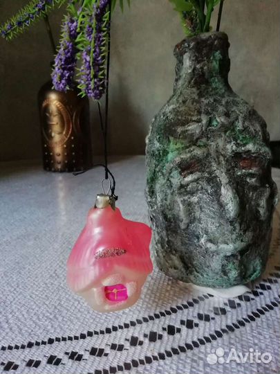 Елочные игрушки мат стекло винтаж