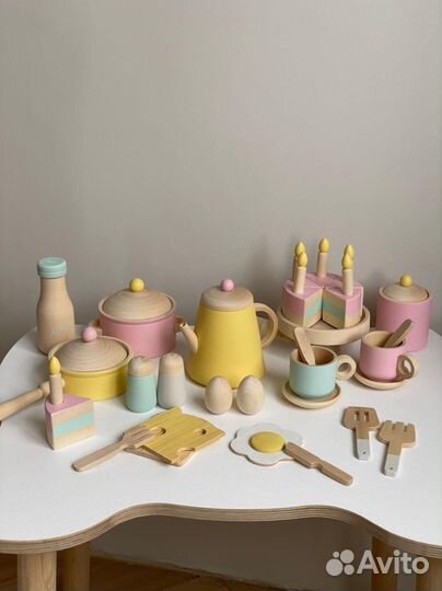 Посудка деревянная детская