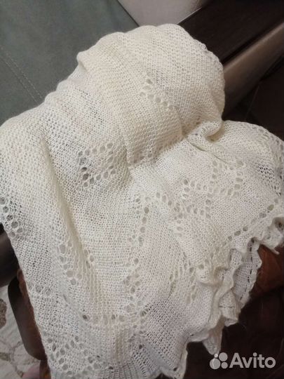 Пуховый платок паутинка